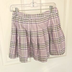 Forever 21 Purple Plaid Mini Skirt
